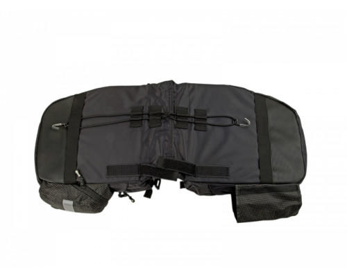 Сумка 8-15000025 ″штаны″ на багажник Tourer ″3в1″с плечевым ремнем V=40л водонепроницаемая черная AUTHOR