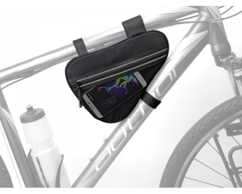 Подсумок 8-15001062 подрамный A-R213 X9 треугольный 1 отделение средний 270х200х40мм, V=1.1л 137г, черный AUTHOR