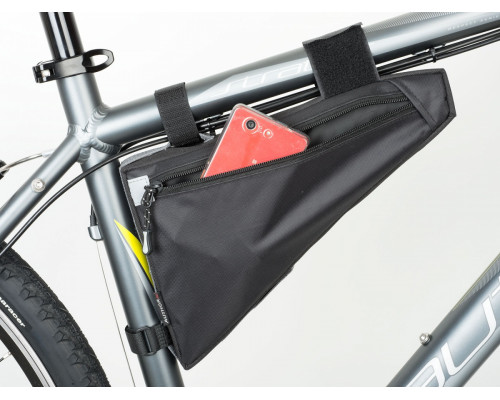 Подсумок 8-15001074 подрамный A-R244 треугольный 2 отделение средний V=1.5л 28 x18 x5,5см черный AUTHOR