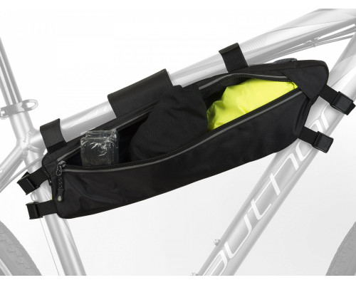 Подсумок 8-15001090 подрамный A-R260 PROLONG прямоугольный горизонтальный, 2 отделения. V=2.8л большой черный AUTHOR