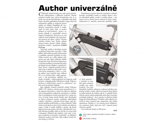 Подсумок 8-15001090 подрамный A-R260 PROLONG прямоугольный горизонтальный, 2 отделения. V=2.8л большой черный AUTHOR