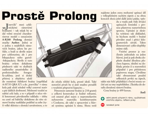 Подсумок 8-15001090 подрамный A-R260 PROLONG прямоугольный горизонтальный, 2 отделения. V=2.8л большой черный AUTHOR