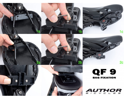 Подсумок 8-15002123 подседельный A-S381 QF9 X7 1 отделение V=0.9л. 85гр черный AUTHOR