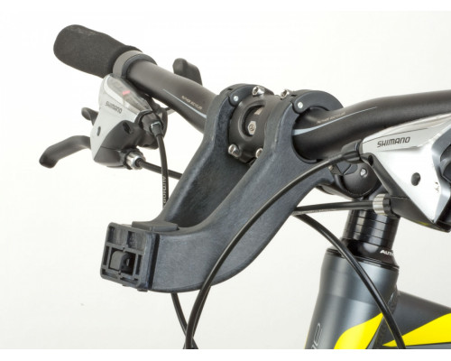 Сумка 8-15002517 на руль A-H721 QRX7 25,4/31,8мм б/съемная V=10л с чехлом от дождя черно-серая AUTHOR