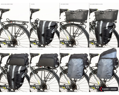 Багажник 8-15200242 алюминиевый 24-29″ для перемонтный сумки ACR-65-Alu CARRYMORE сварной регул черный AUTHOR