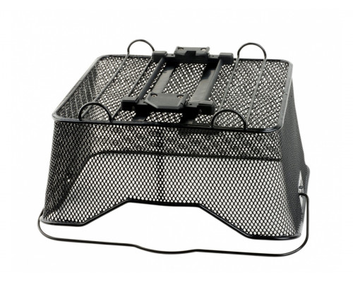 Корзина 8-15290020 задний 33х42х21см V=22л быстросъемная для багажника CarryMore с ручкой сталь черная AUTHOR