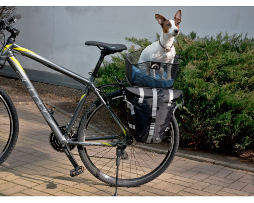 Корзина 8-15290020 задний 33х42х21см V=22л быстросъемная для багажника CarryMore с ручкой сталь черная AUTHOR