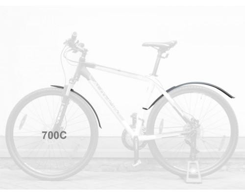 Крылья 8-16061605 пластиковые AXP-07-27,5/28/29″ 27,5-29″х60мм удлиненное черные AUTHOR