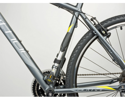 Насос 8-18101040 алюминиевый AAP Dual Jet телескопический 2 функции, 2 головки Т-ручка серебристый AUTHOR