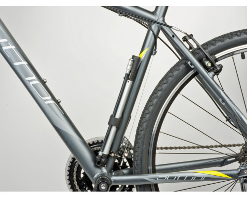 Насос 8-18101048 алюминиевый AAP Cross Lite шланг+ножной упор. универсальная головка Т-ручка серебристый AUTHOR