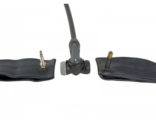 Насос 8-18151009 напольный AAP AIR TURBO ECO стальной, универсальная головка на шланге, с манометром 11бар/160PSI темно-серый AUTHOR