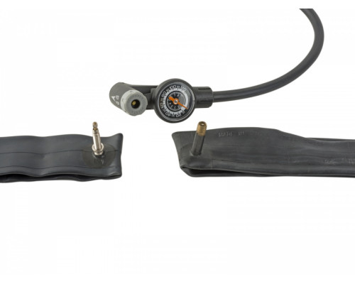 Насос 8-18151021 напольный AAP AIRMAN G X9 стальной, универсальная головка, с манометром на шланге 120PSI темно-серый AUTHOR