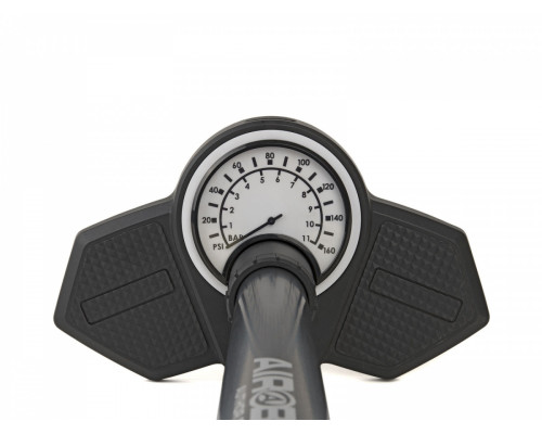 Насос 8-18151036 напольный AAP Air Bar2-BLACK сталь/пластиковом с манометром, 2 головки на шланге 160PSI (1,1MPa) черный AUTHOR