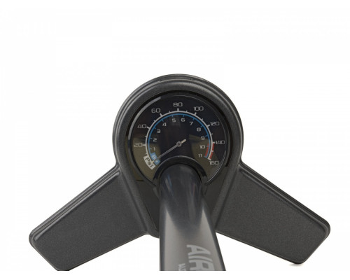 Насос 8-18151045 напольный AAP Air Bar5 сталь, с манометром160PSI 2 головки на шланге черный AUTHOR