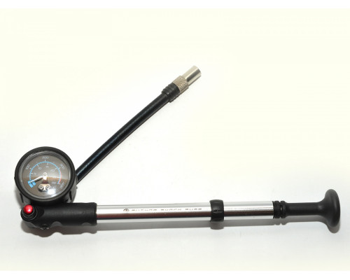 Насос 8-18161005 для амортизационной вилки AAP-S05 с манометром 400PSI/2МПа серебристый AUTHOR