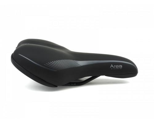 Седло 8-31048042 комфортное AREA X7 260х170мм 400г. гелевое черное AUTHOR