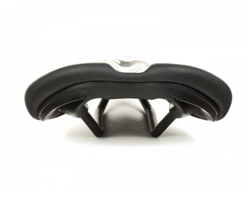 Седло 8-31052020 спорт/туристическое GURU X1 270х150мм с легким пенистым наполнителем вес 277г. черное AUTHOR