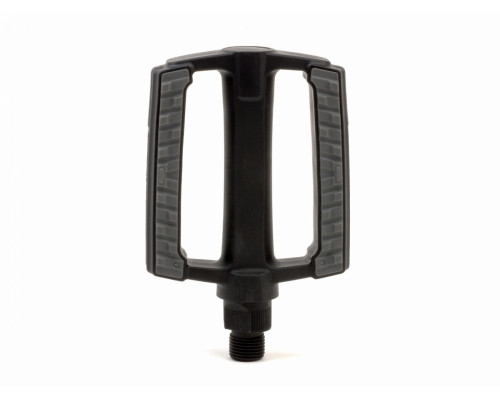 Педали 8-34053022 пластиковые, с резиновыми накладками APD-128 Nsl, с отражателями,95х80х19мм 322г черные AUTHOR