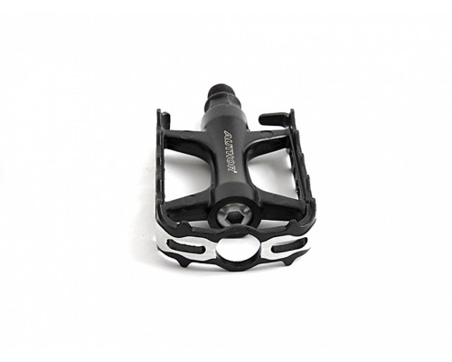 Педали 8-34152010 алюминиевые APD-427-Alu литые облегченные, ось Cr-Mo с герметичными промподшипниками черные AUTHOR