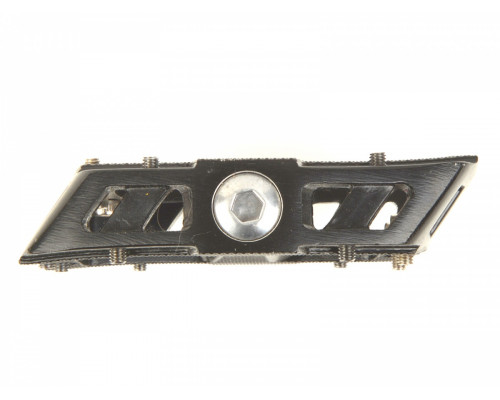 Педали 8-34200021 алюминиевые BMX APD-F11-Alu литые широкие, сменые шипы, с отражателями черные AUTHOR