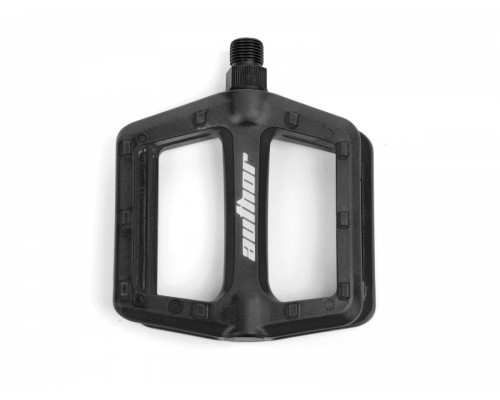Педали 8-34200030 нейлон BMX APD-F13-Nylon широкие с отражателями ось Cr-Mo 346г черные AUTHOR