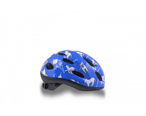 Шлем 8-9090054 с сеточкой Floppy 143 Blu детский 16 отверстий синий 48-54см AUTHOR