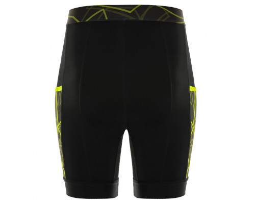 Велошорты 12-523 Piana S-2851-F14 Black/Yellow ref. Men Pro 11 panel Pocket Shorts с памперсом F14 черно-неоновые размер XL FUNKIER