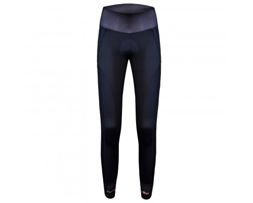 Велоштаны 12-566 женские длинные Olbia S-138- B13 Black Women Active Tights with Bottem Reflective zipper с памперсом B13 черные размер L FUNKIER
