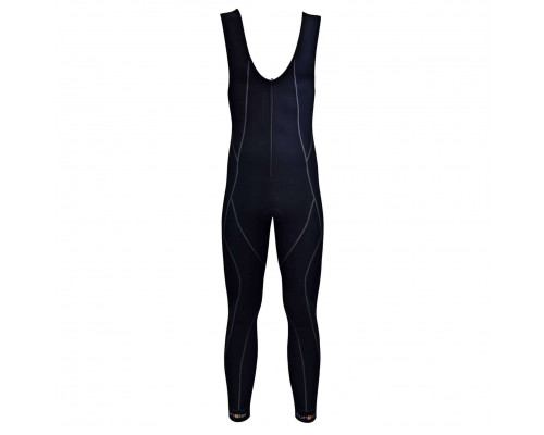 Велоштаны 12-713 длинные Saluzzo Thermal S-976W-B9 WINTER Men Thermal Bib Tights с лямками с памперсом B9 черные размер XL FUNKIER