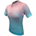Велофутболка 12-721 женская PIACENZA-2 JW-848-2 Pink/Mint Women Pro Short Jersey, с длинной молнией, с водонепроницаемый карман, розово-мятный размер M FUNKIER