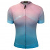 Велофутболка 12-721 женская PIACENZA-2 JW-848-2 Pink/Mint Women Pro Short Jersey, с длинной молнией, с водонепроницаемый карман, розово-мятный размер M FUNKIER