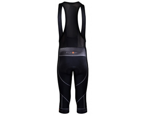 Велошорты/бриджи 12-750 Milatzzo S-974-B14 Men Active Knee Bib Tights 3/4 с лямками c памперсом B14 черные размер S FUNKIER