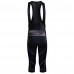 Велошорты/бриджи 12-753 Milatzzo S-974-B14 Men Active Knee Bib Tights 3/4 с лямками c памперсом B14 черные размер XL FUNKIER