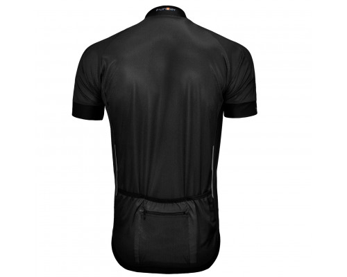 Велофутболка 12-821 PARMA J-930 Black Men Active Jersey с длинной молнией, водонепроницаемый карман, черная размер M FUNKIER