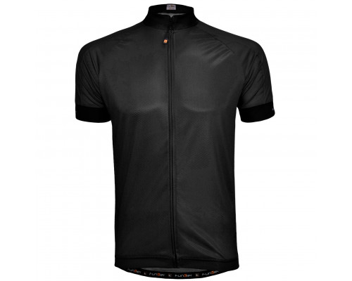 Велофутболка 12-821 PARMA J-930 Black Men Active Jersey с длинной молнией, водонепроницаемый карман, черная размер M FUNKIER