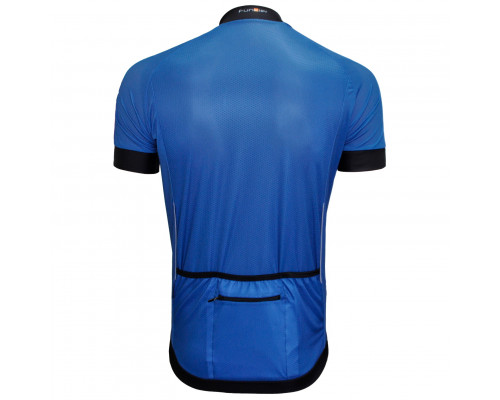 Велофутболка 12-829 PARMA J-930 Blue Men Active Jersey с длинной молнией, водонепроницаемый карман, синяя размер XL FUNKIER