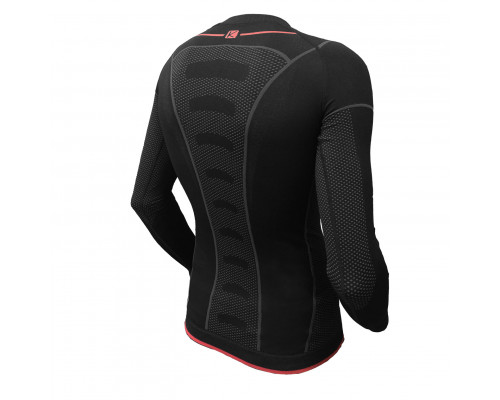 Велофутболка 12-850 Merano С ДЛИННЫМ РУКАВОМ JS-6012-L Black термобелье UniSex Seamless Tech Long sleeve Base Layer Top  S-M FUNKIER