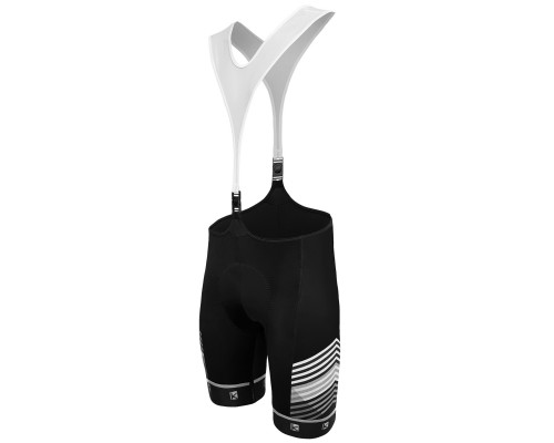 Велошорты 15-400 Matera-2 S-9850-F1 Men Eliteel Bib Shorts ( GRIPPER) с лямками с памперсом F1 черные размер S FUNKIER 