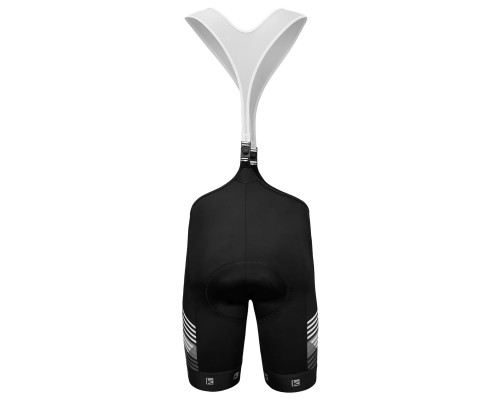 Велошорты 15-401 Matera-2 S-9850-F1 Men Eliteel Bib Shorts ( GRIPPER) с лямками с памперсом F1 черные размер M FUNKIER