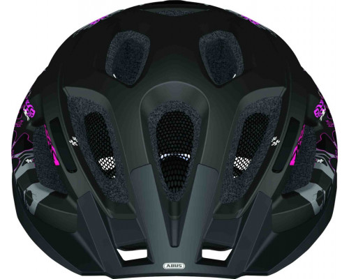 Шлем 05-0072559 Aduro 2.0 с LED фонариком и светоотражающие элементы, размер L(58-62см) с регулировкой, 325гр, 14 отверстий, сетка от насекомых, черно-розовый ABUS