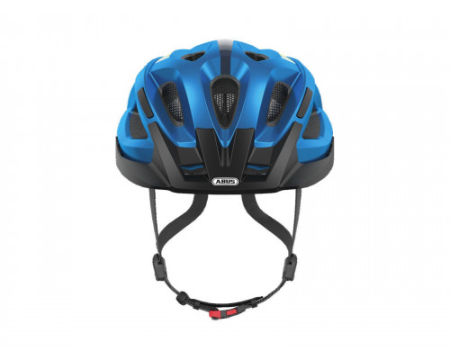 Шлем 05-0081937 Aduro 2.0 с LED фонариком и светоотражающими элементами, размер L(58-62см) с регулировкой, 325гр, 14 отверстий, сетка от насекомых, голубой-синий ABUS