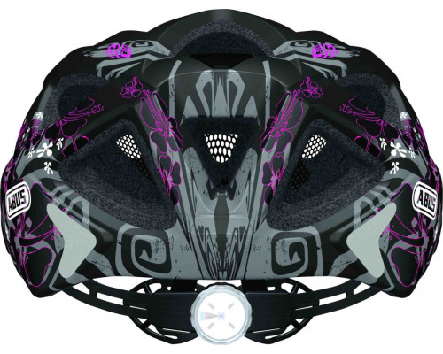 Шлем 05-0082658 Aduro 2.0 с LED фонариком и светоотражающими элементами, размер S(51-55см) с регулировкой, 275гр, 14 отверстия, сетка от насекомых, черно-розовый ABUS