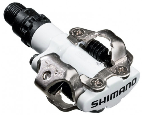 Педали EPDM520W 2-1056 алюминиевые, замковые ось Cr-Mo 380г белые инд.уп. SHIMANO