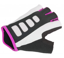 Перчатки 8-7130655 Lady Sport Gel X6 женский черно-розовые размер S гель/лайкра/синтетическая кожа с петельками AUTHOR