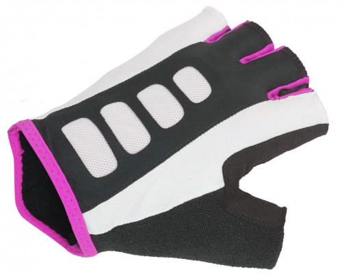 Перчатки 8-7130655 Lady Sport Gel X6 женский черно-розовые размер S гель/лайкра/синтетическая кожа с петельками AUTHOR