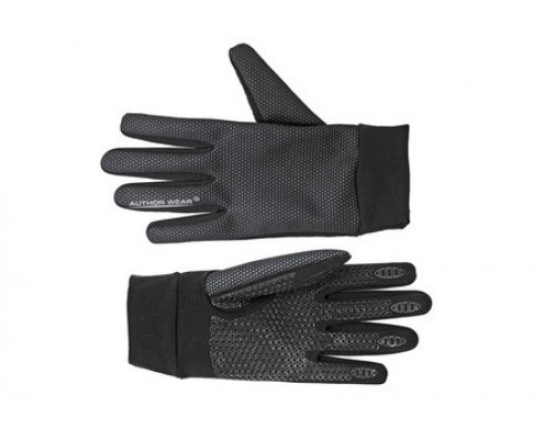 Перчатки 8-7131057 длинные пальцы Windster утепленные, облегченные, черные размер размер M лайкра/флис AUTHOR