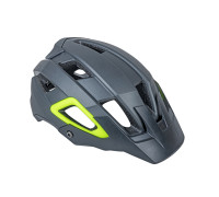 Шлем 8-9001690 спортитный Trail X9 Grey/Yell-Neon проф. ESP liner, 21 отверстие, INMOLD черно-неоново-желтый матовый 54-58см AUTHOR