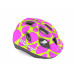 Шлем 8-9089969 с сеточкой Mirage 195 INMOLD детский/подростковый 12 отверстий, розово-желтый 48-54см AUTHOR