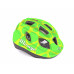 Шлем 8-9089973 с сеточкой Mirage 198 INMOLD детский/подростковый 12 отверстий, зелено-желтый 48-54см AUTHOR